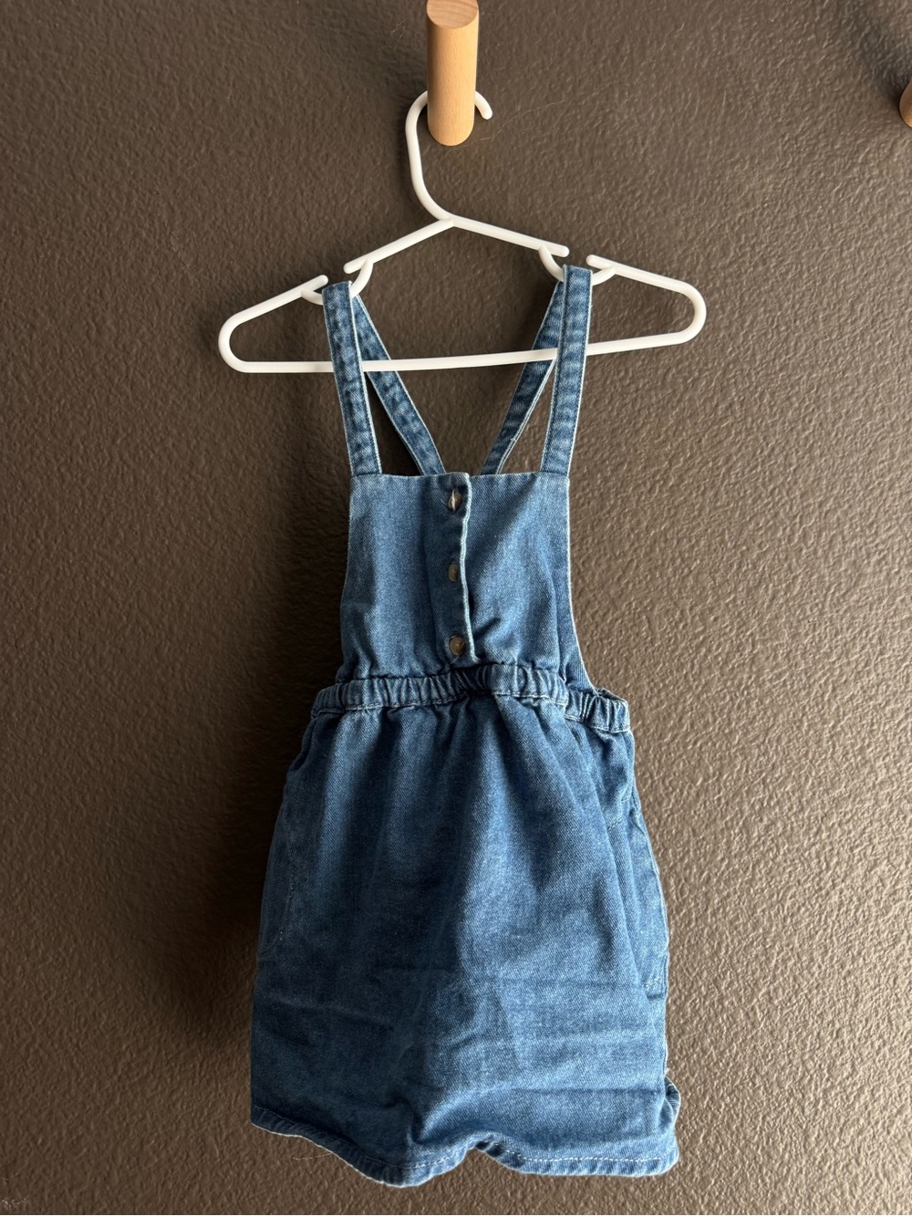 Zara Denim Blue Kids Overall Skirt